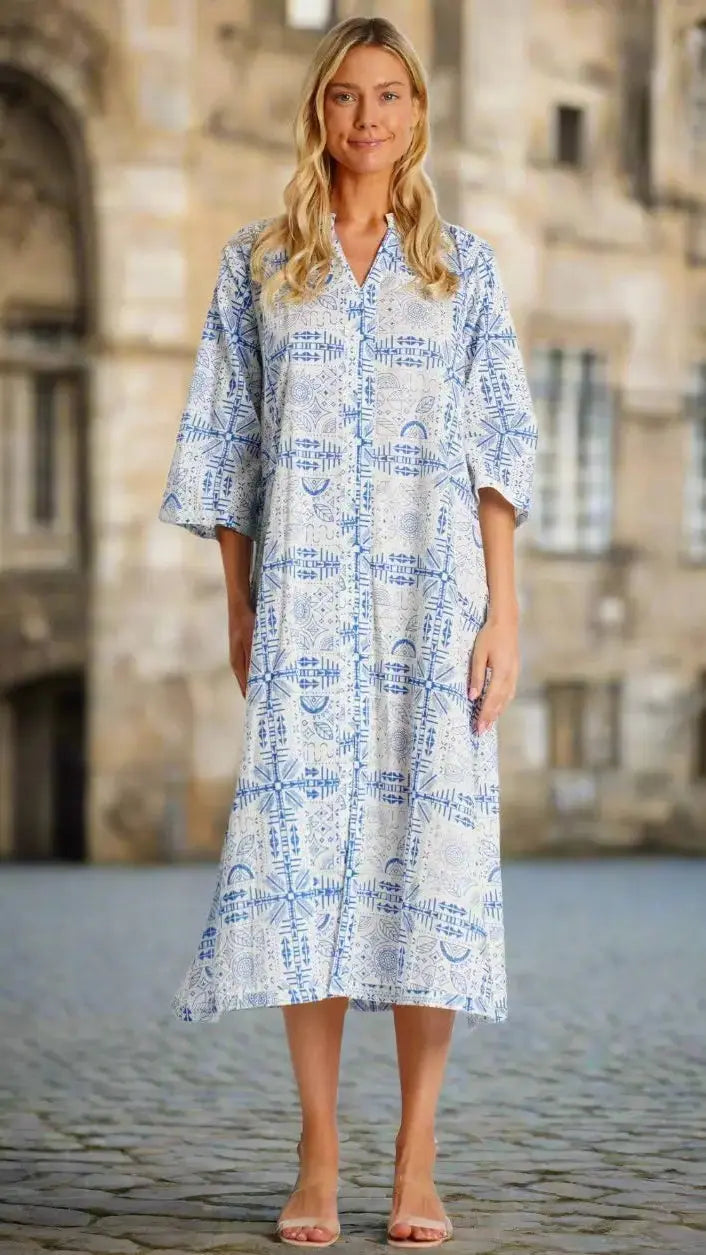 Cotton Kaftan Dress  La Moda Clothing