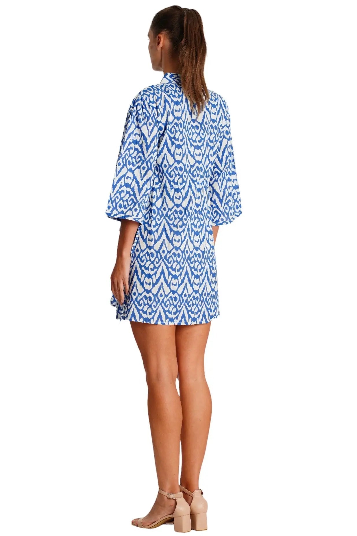 Front Drawstring Short Dress La Moda Clothing