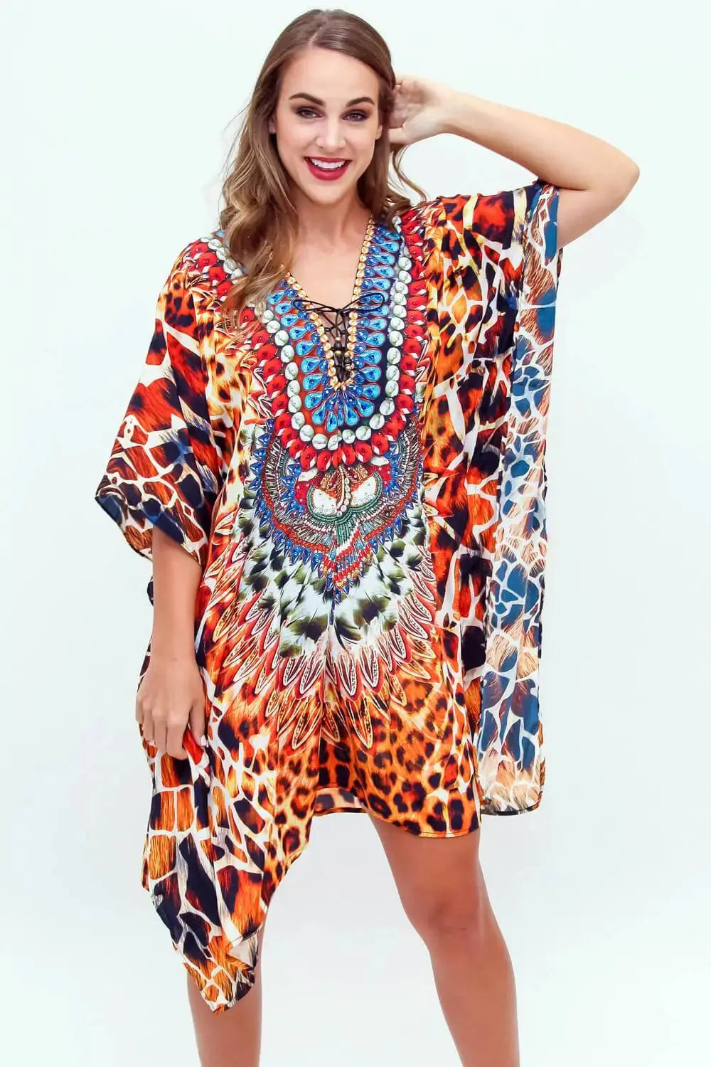 Animal Print Caftan lamodaclothings Kaftans