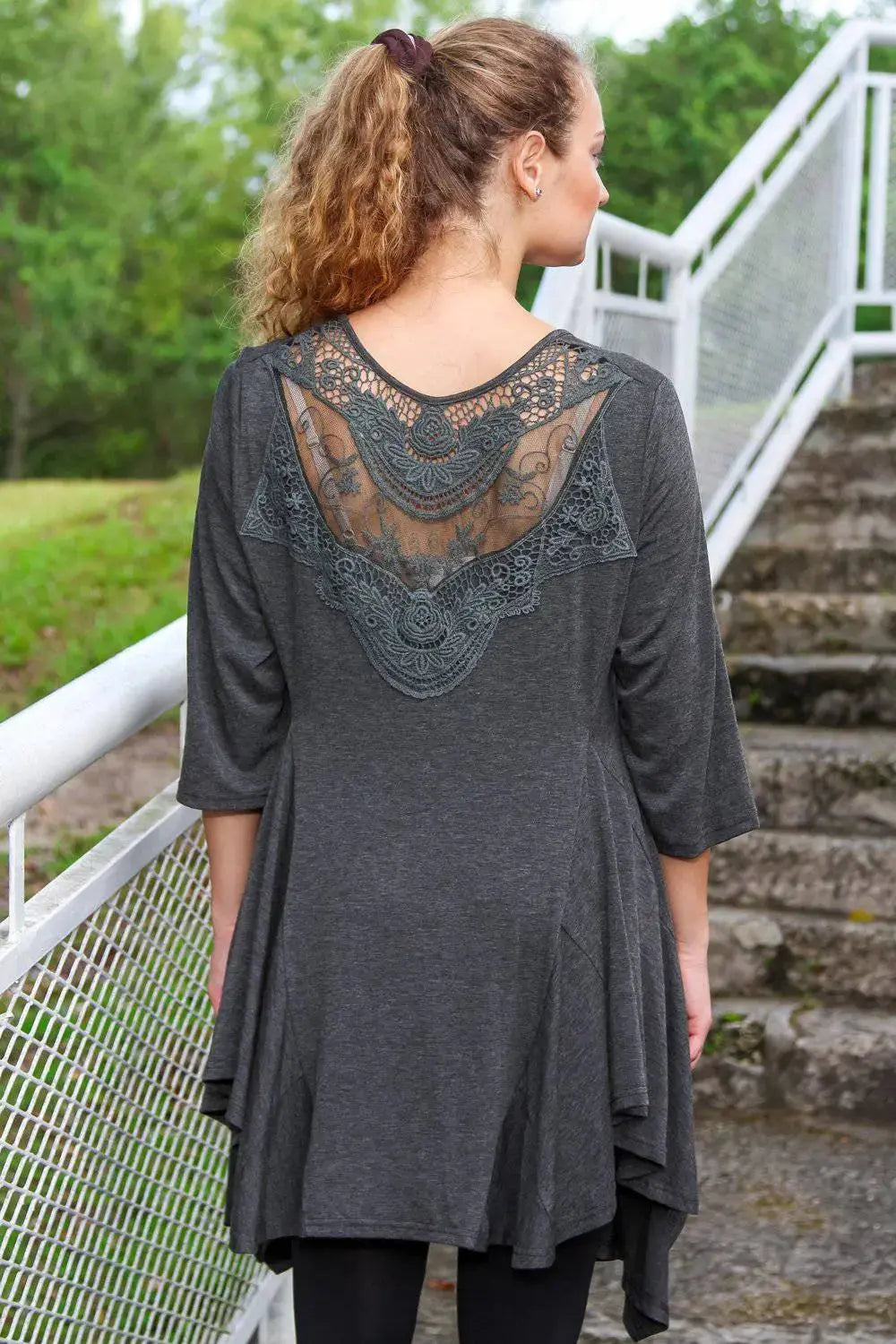 Asymmetrical Knit Resort Tunic lamodaclothings