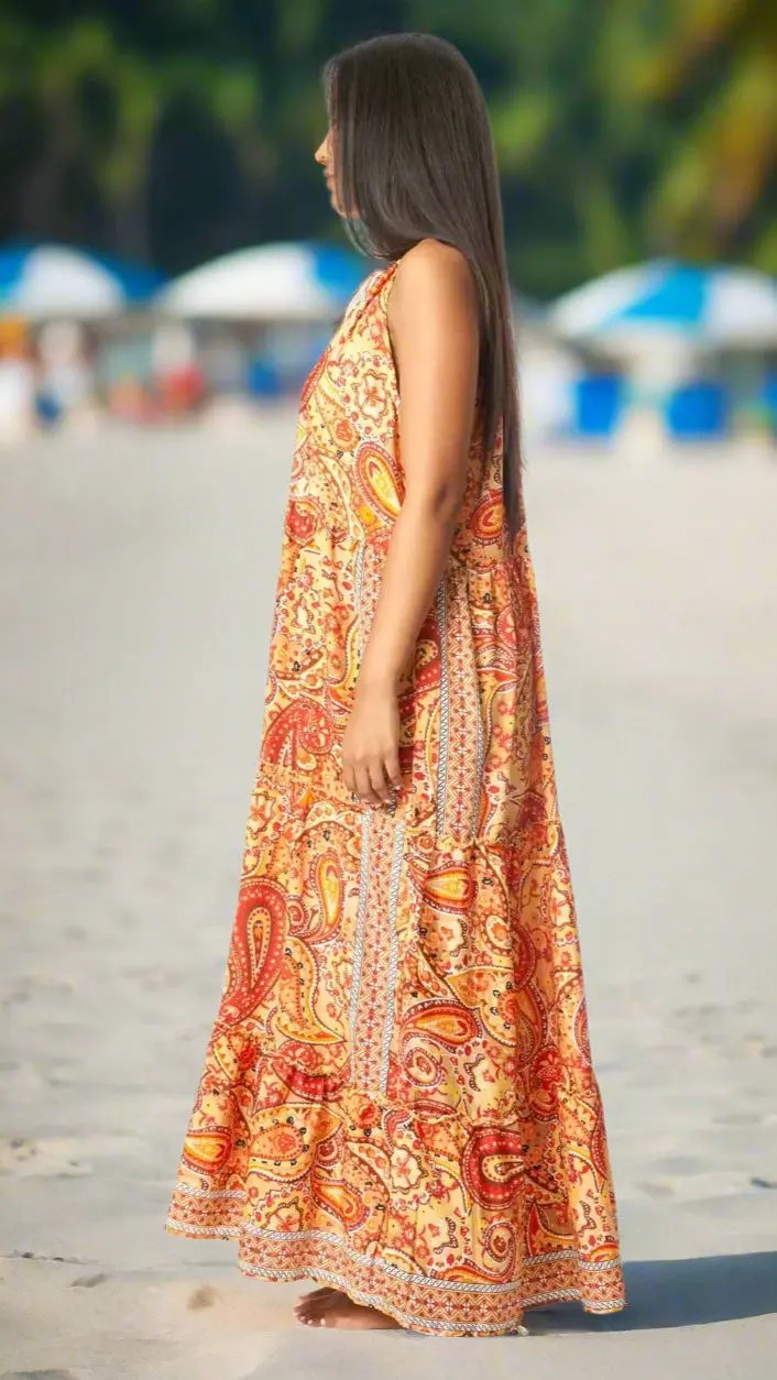 Boho Positano Maxi Dresses - La Moda Clothing