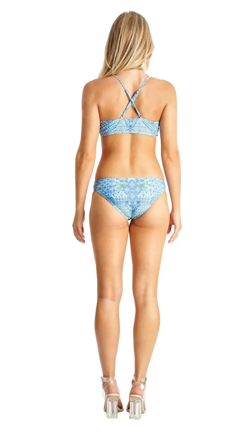 Bralette Top Bikini Set with Center Ring detail - La Moda Clothing