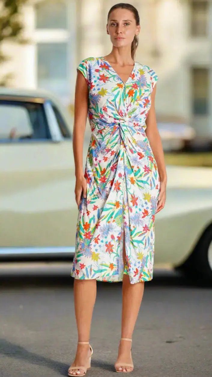 Casual Summer Midi Dress La Moda Clothing