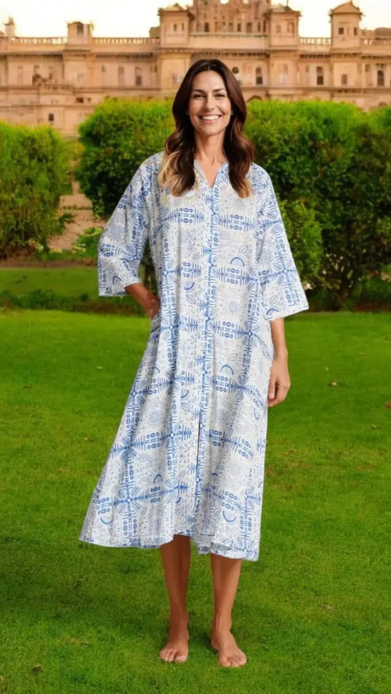Cotton Kaftan Dress La Moda Clothing