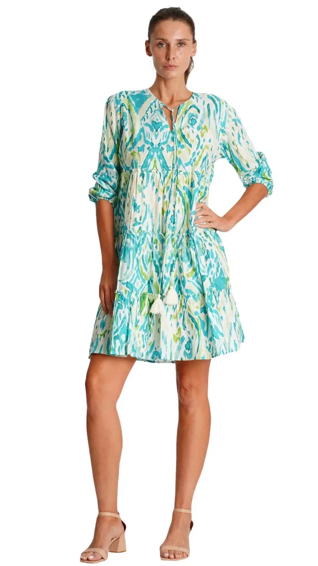 Cotton Mini Dress La Moda Clothing