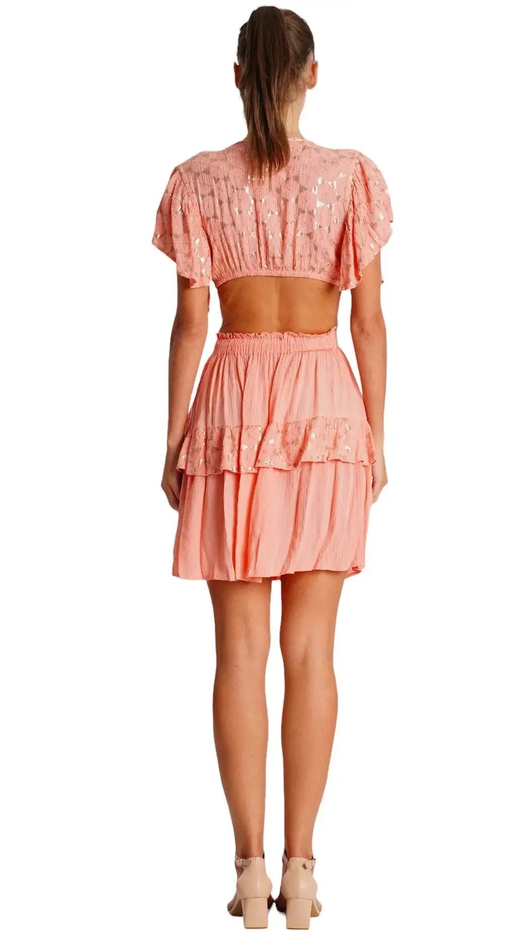 Cutout Mini Dress La Moda Clothing