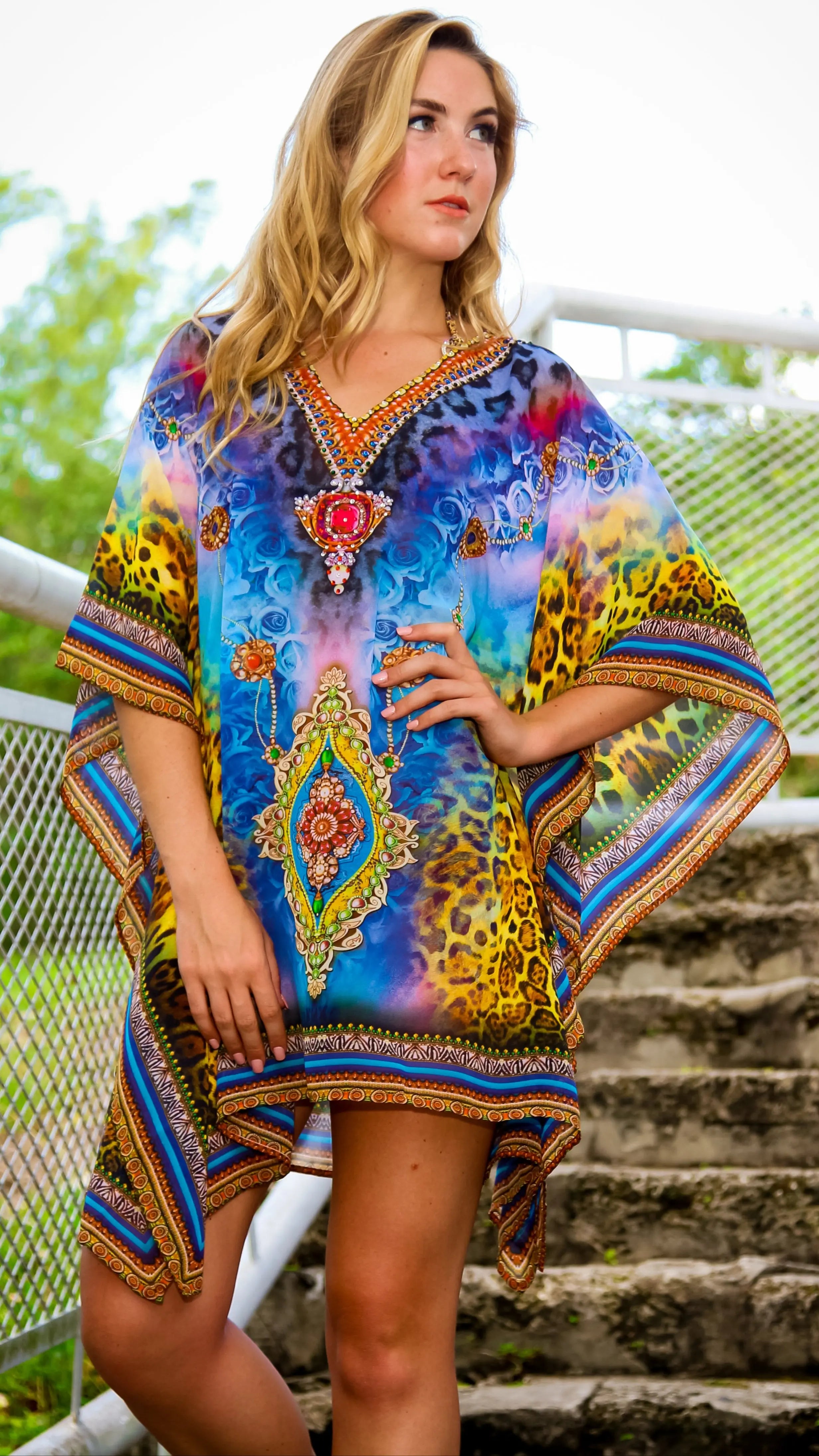 Designer Resort Beachwear Kaftan lamodaclothings