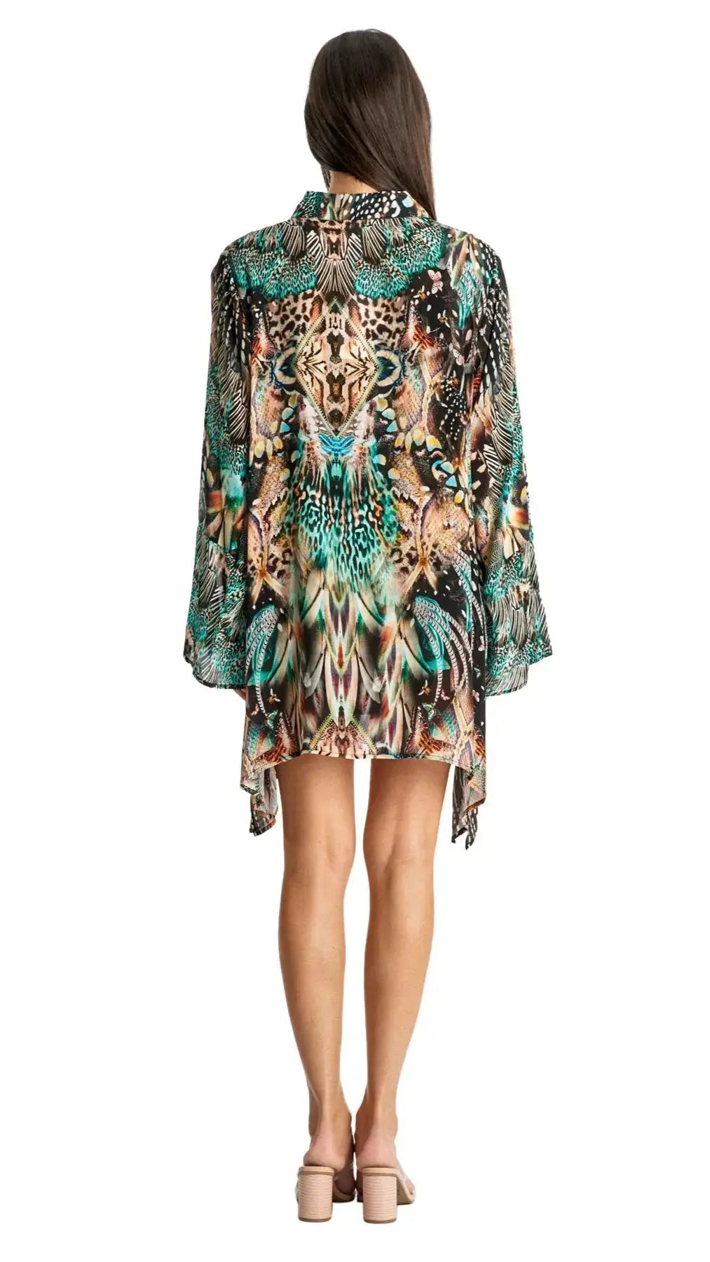 Easy Shirtdress Beach Swim Cover-Up La Moda Clothings Shirt Dresses