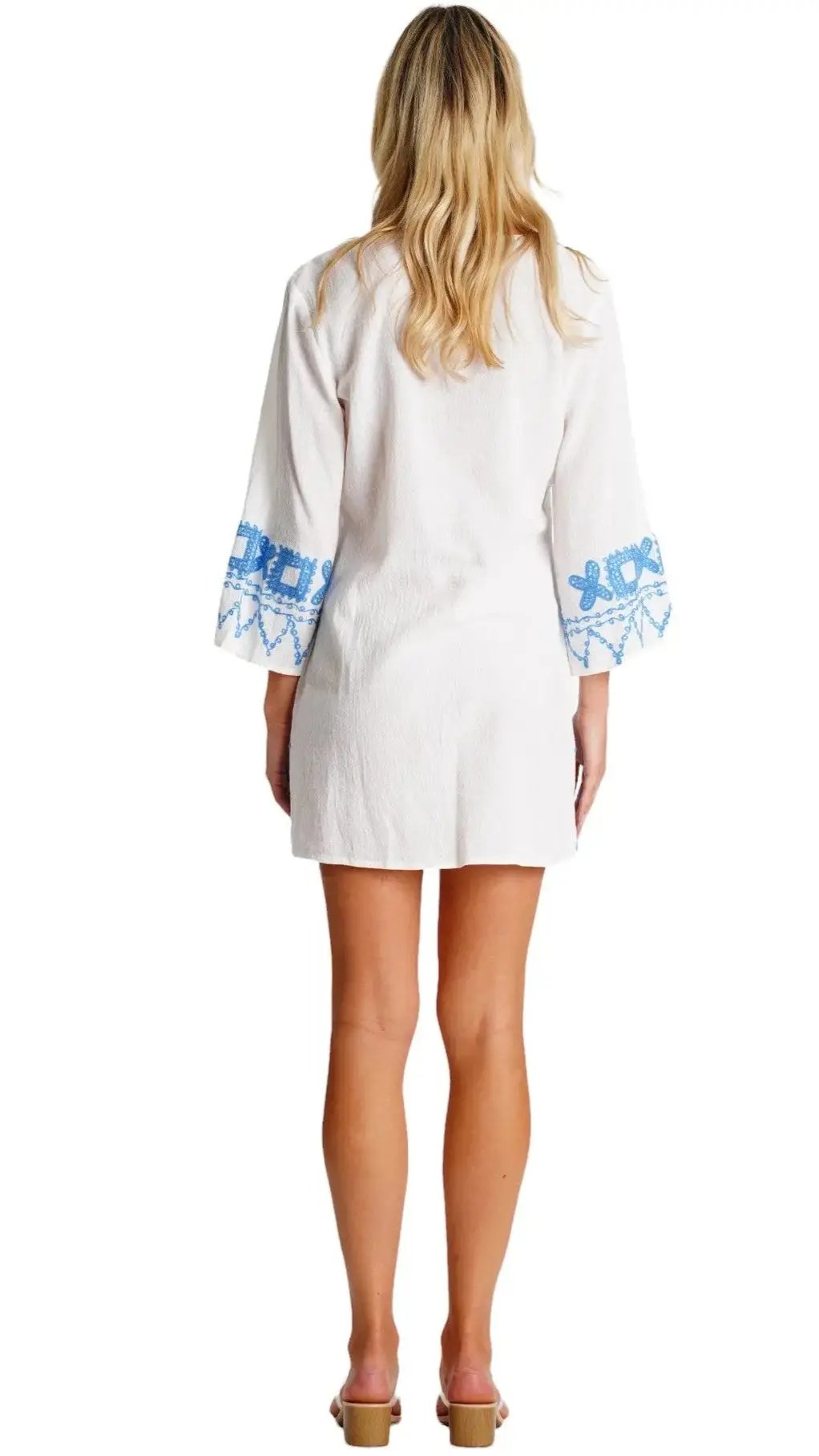 Embroidered Beach Cover Up La Moda Clothing