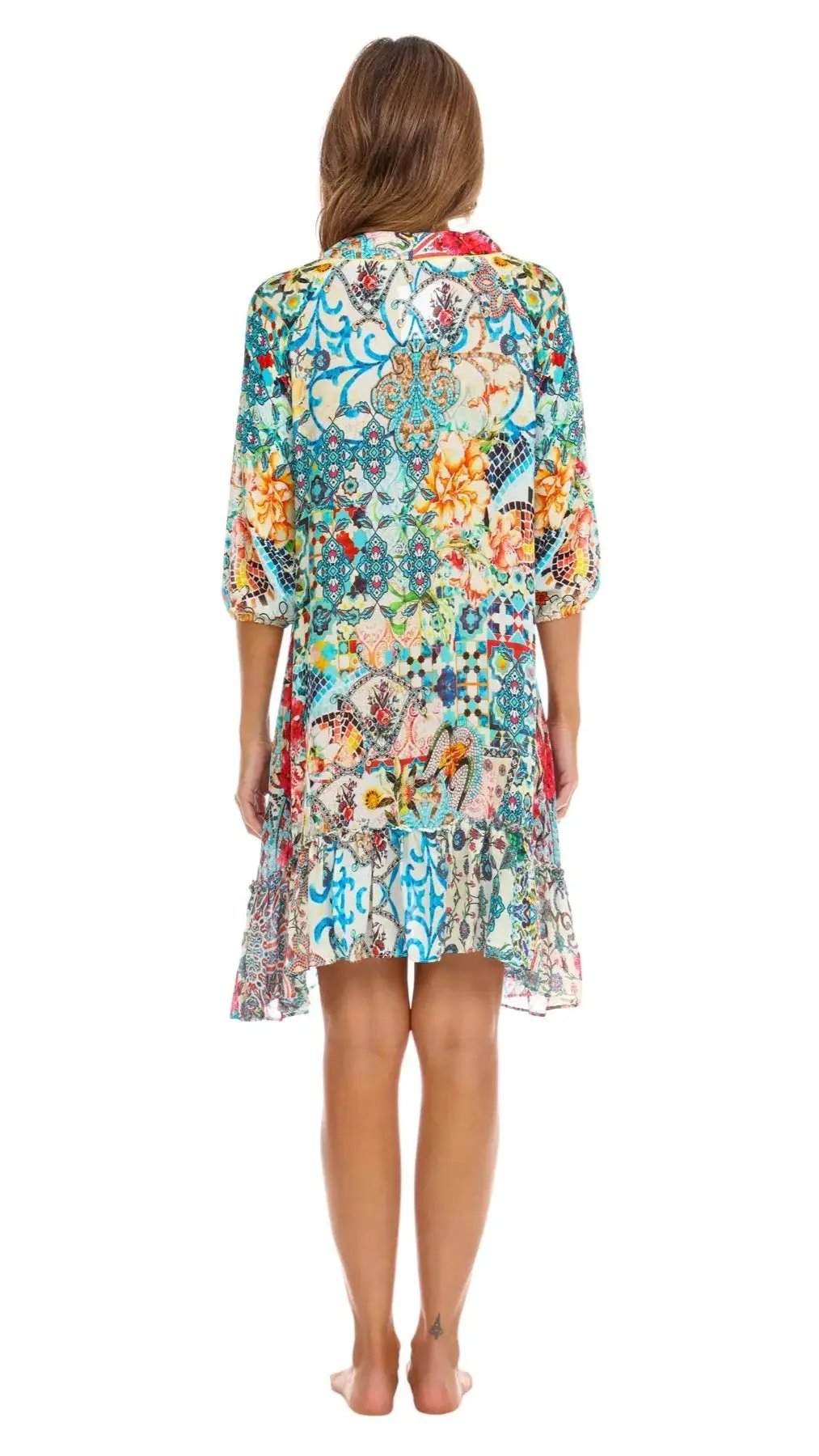 Women Bohemian Vintage Printed Ethnic Style Summer Dress - La Moda Clothings