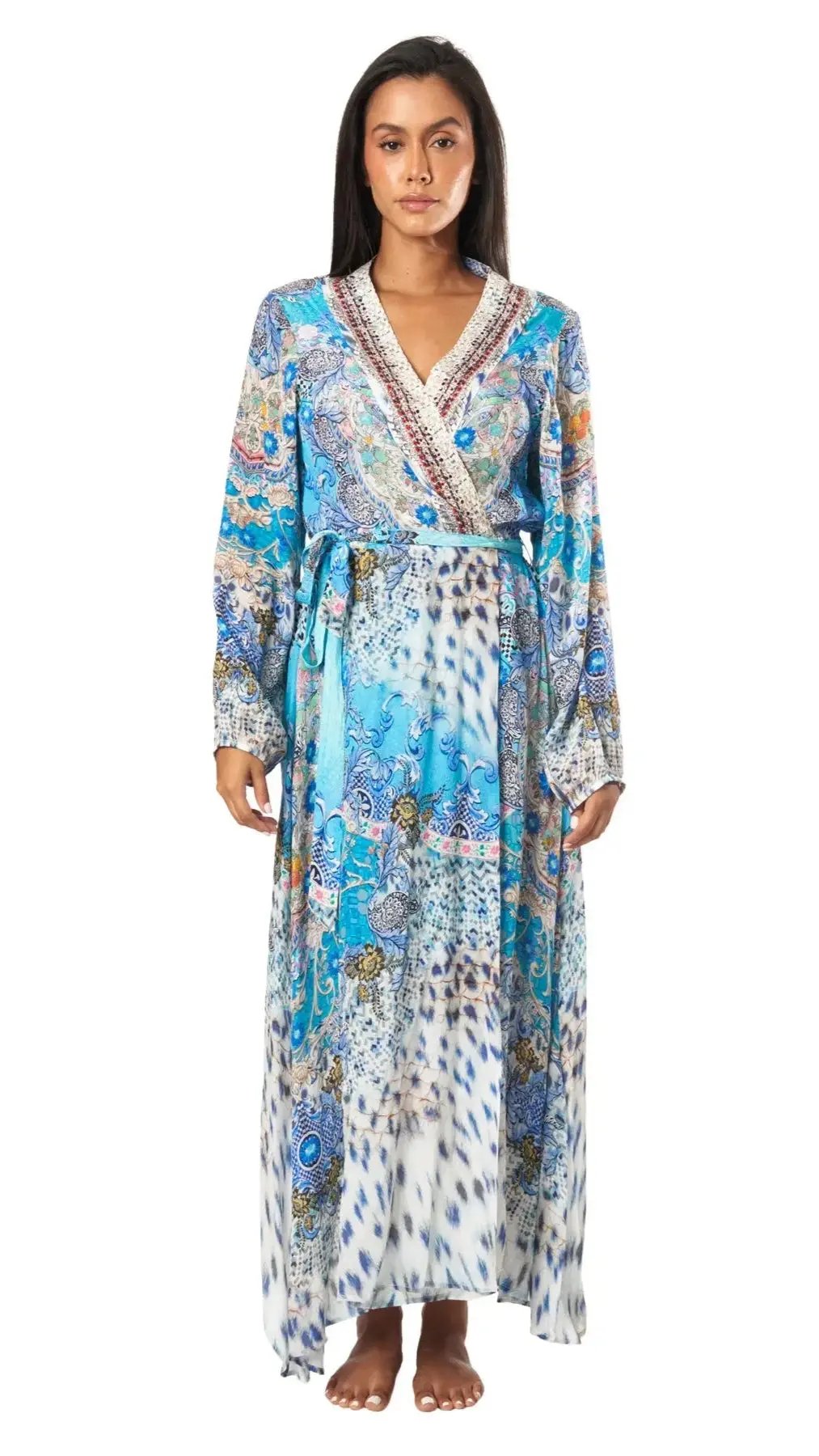 Moda Women's Maxi Wrap Dresses - La Moda Clothing