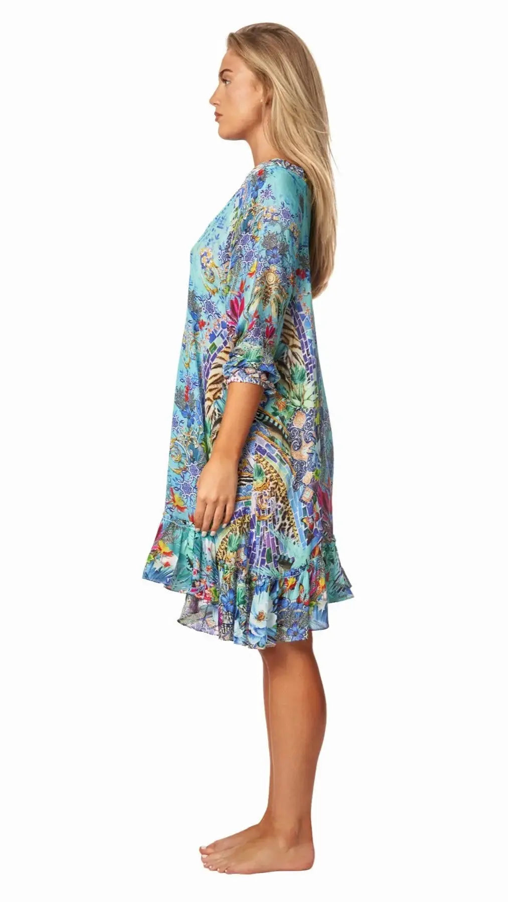 Flower Print Summer Dress La Moda Clothings Mini Dress