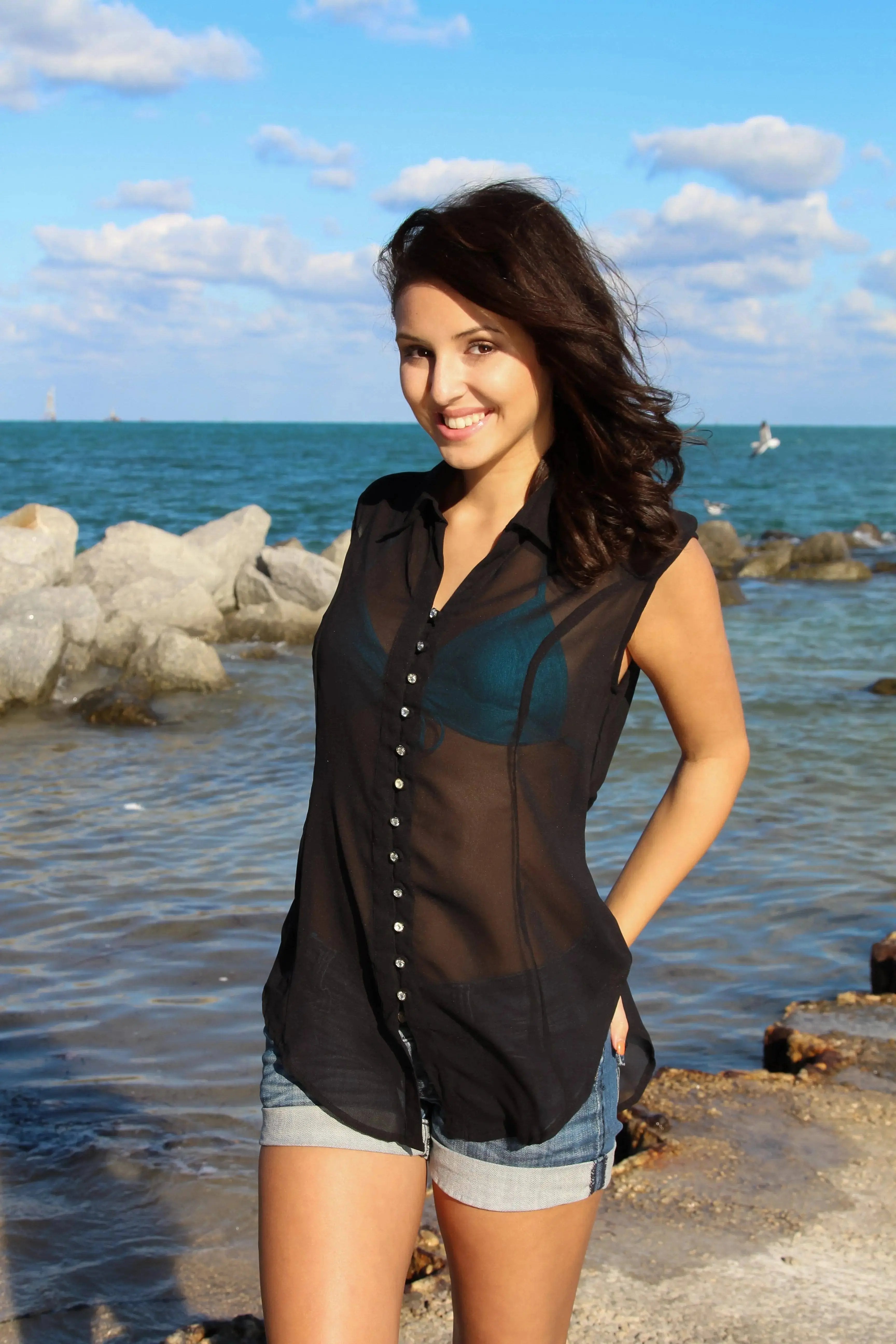 Sheer Summer Tops from La Moda - La Moda Clothings