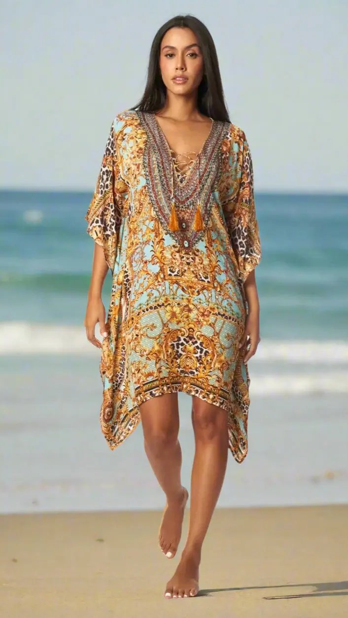 Future Eden Designer Silk Kaftans - La Moda Clothing