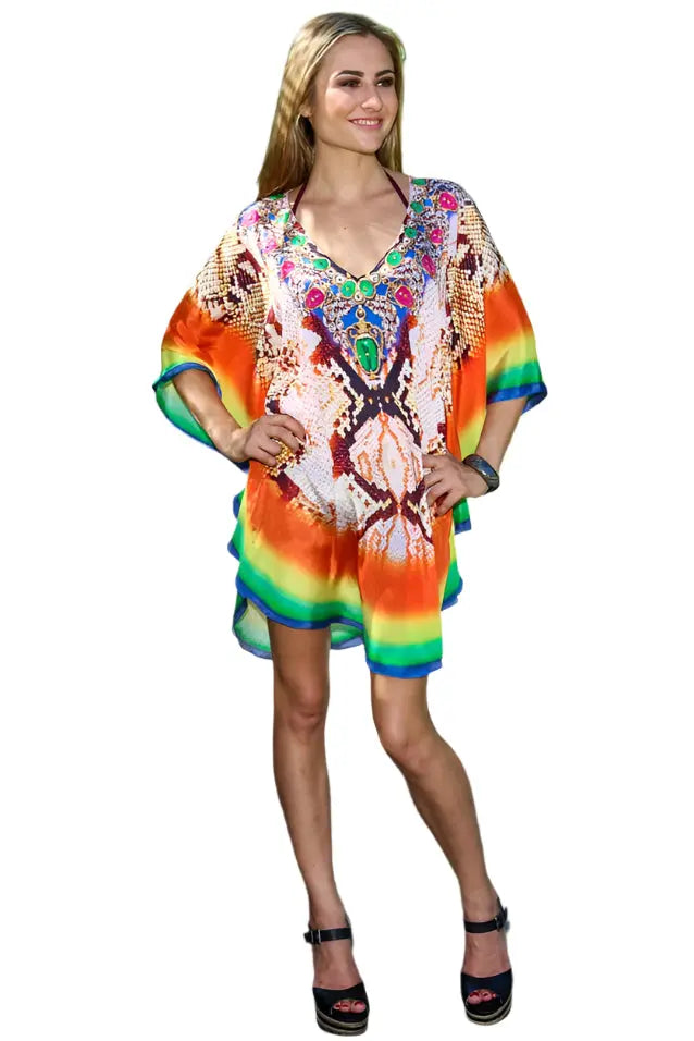 Designer Resort And Beachwear Kaftan lamodaclothings