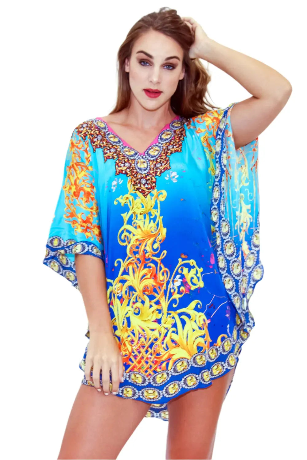 Designer Resort And BeachWear Kaftan lamodaclothings