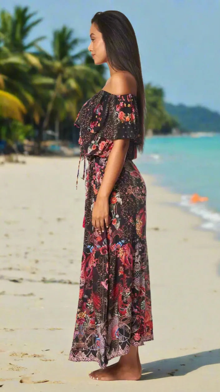 Long Off the Shoulder Dress La Moda Clothings Dresses