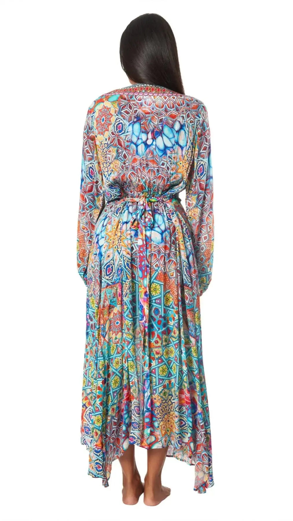 Long Sleeve Wrap Dress La Moda Clothing Maxi Dresses