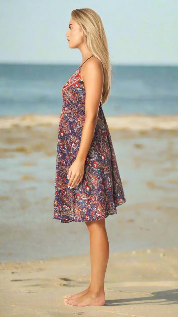 Cute Positano Mini Boho Dresses - La Moda Clothing