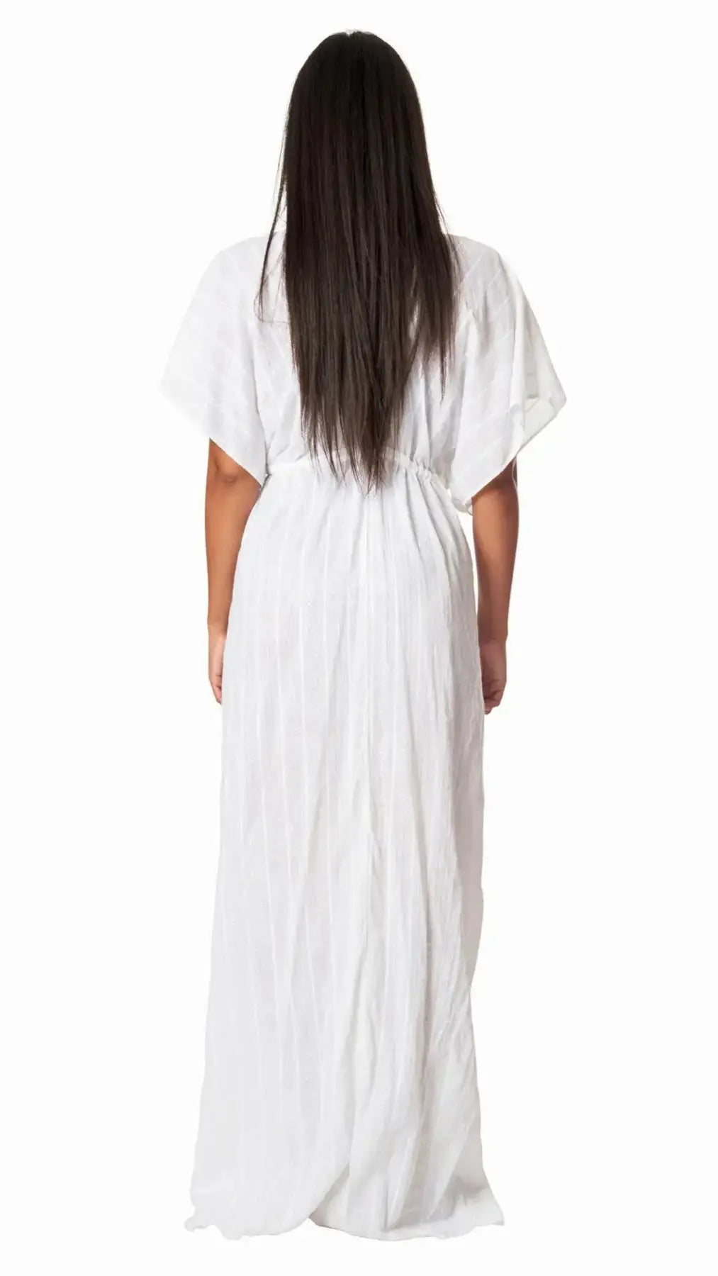 Moda Long Kaftan-Style Robe And Beachwear Cover Up - La Moda Clothing