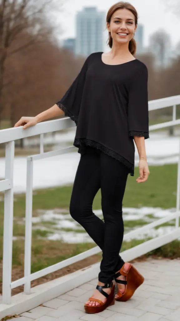 Bell Sleeve Summer Vacay Tunic in easy to wear Knit fabric lamodaclothings