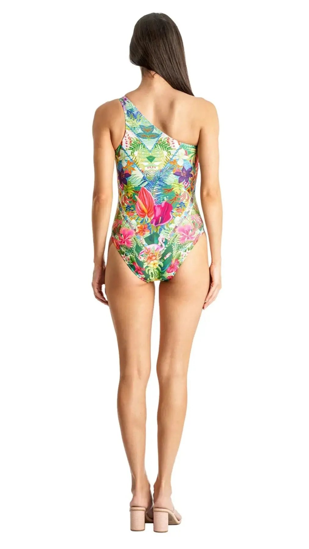 One Shoulder One Piece Swimsuit - La Moda Clothing