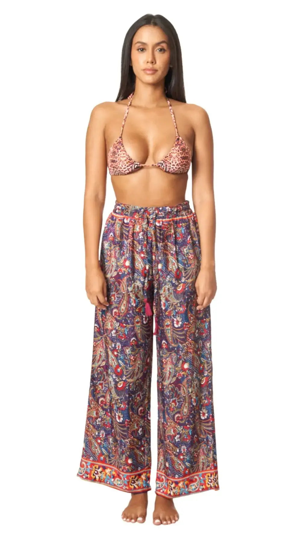 Positano Boho Spring Summer Pants - La Moda Clothing