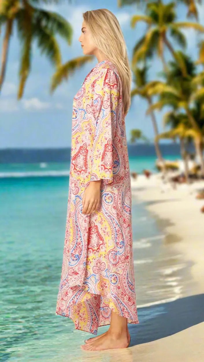 Positano Maxi Caftan Dress - La Moda Clothing