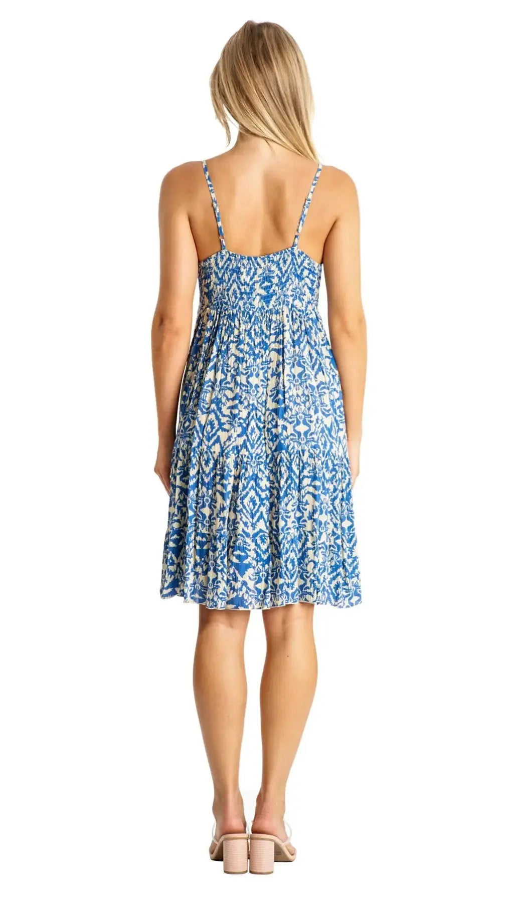 Spaghetti Strap Mini Dress for Island Resort Wear La Moda Clothing Beach Dress