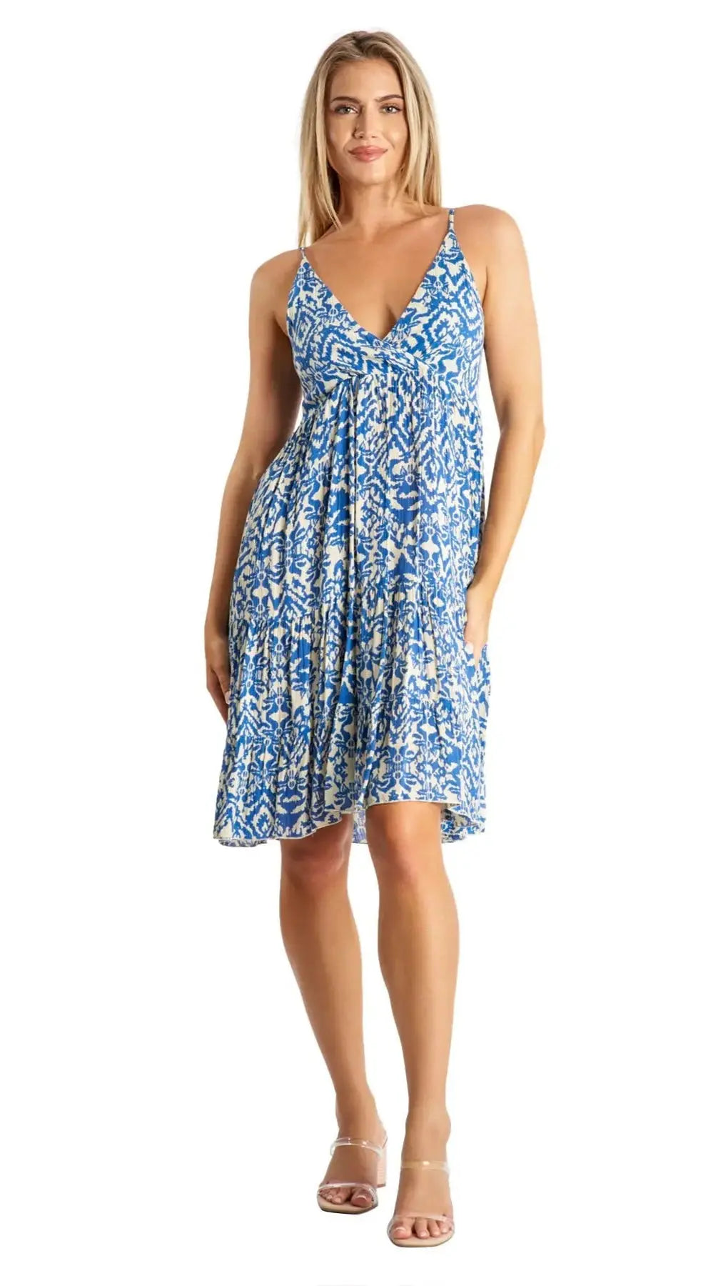 Spaghetti Strap Mini Dress for Island Resort Wear La Moda Clothing Beach Dress