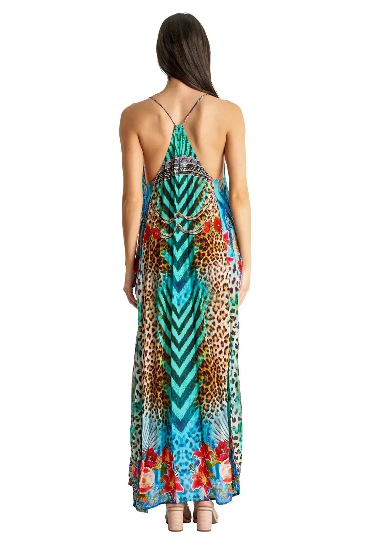 Spaghetti Strap Resort Maxi Dress La Moda Clothing