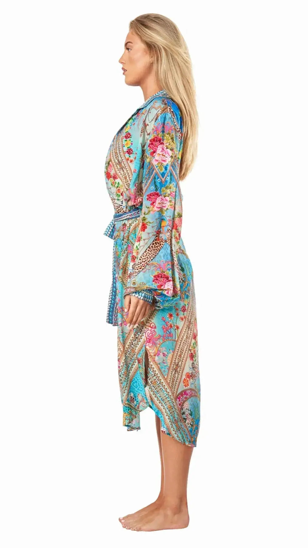 Queens Garden Easy Shirtdress Cover-Up - La Moda Clothing