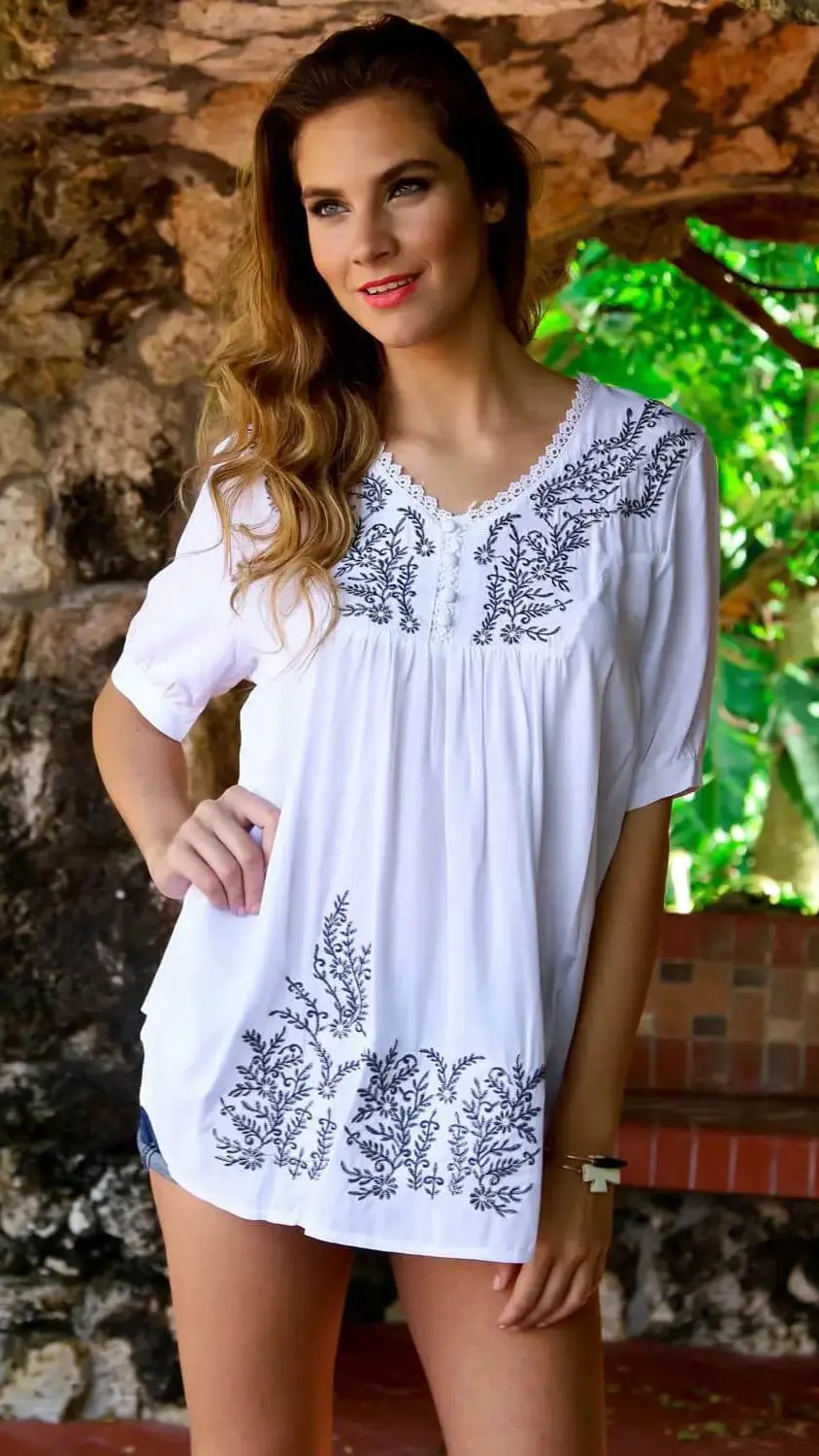 Tunic-Style Cover-Up Dress | Resort Wear Wholesale - La Moda Clothings