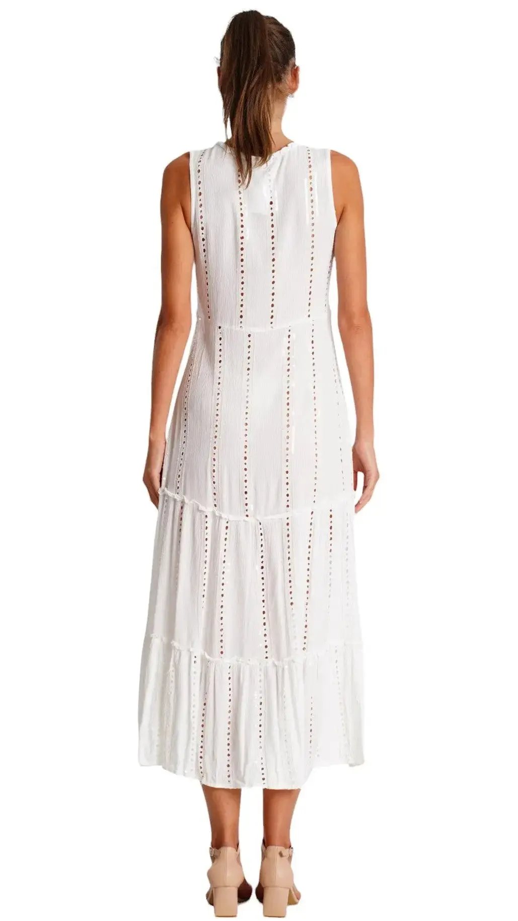 White Beach Dress La Moda Clothing