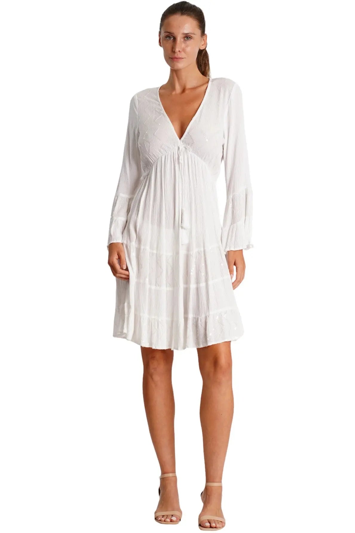 White Cruise Dress La Moda Clothing Mini Dress