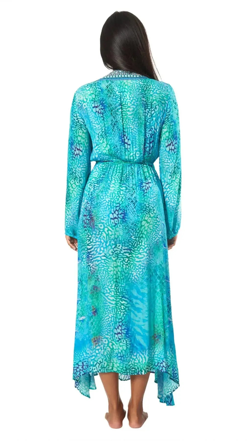 Sea Escape Women's Maxi Wrap Dresses - La Moda Clothing