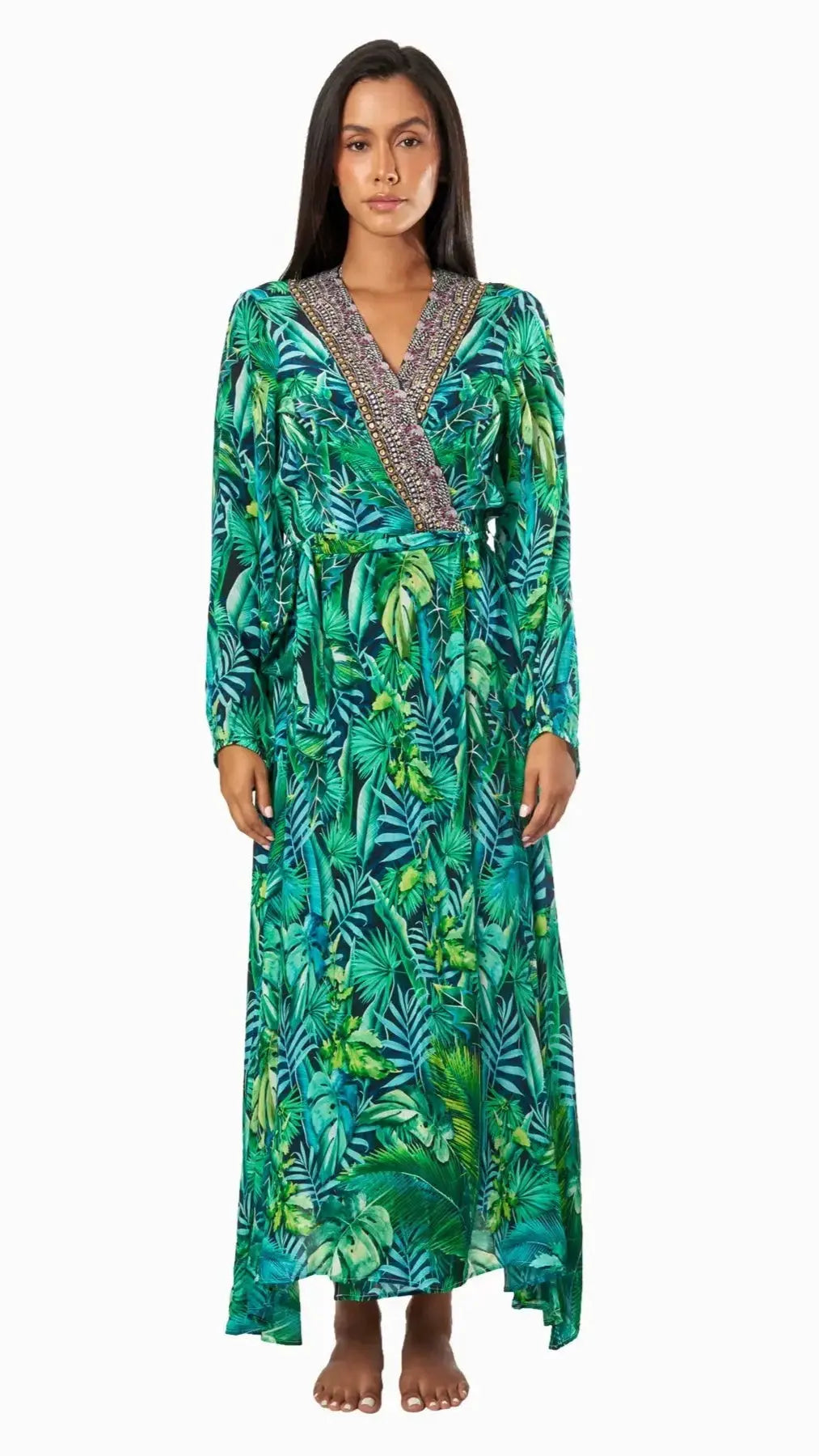 Women's Maxi Wrap Dresses for Summer La Moda Clothing Coverups