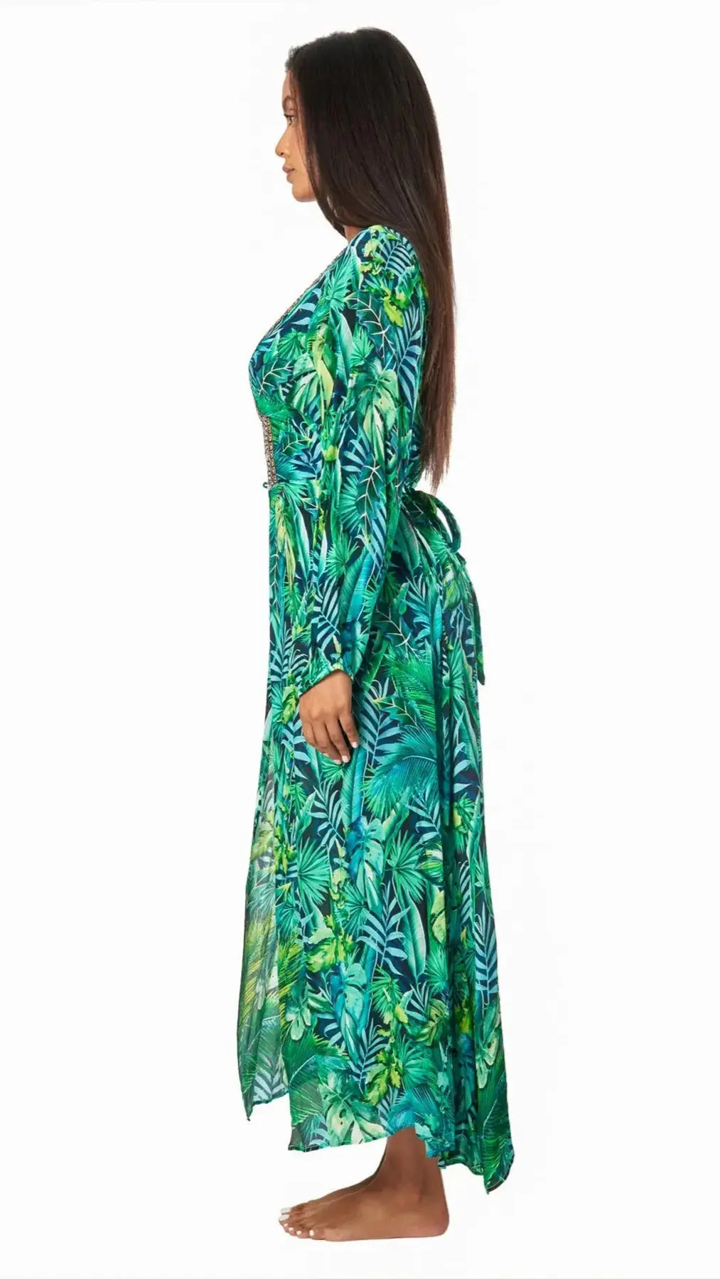Women's Maxi Wrap Dresses for Summer La Moda Clothing Coverups