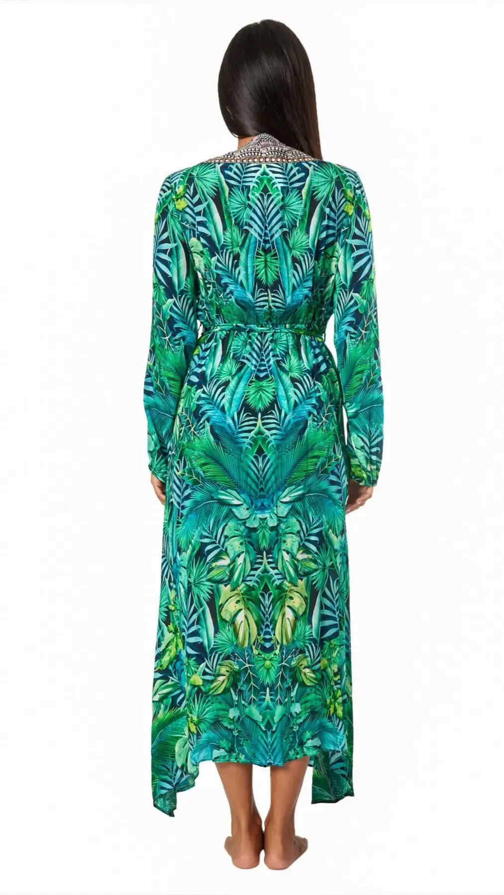 Women's Maxi Wrap Dresses for Summer La Moda Clothing Coverups