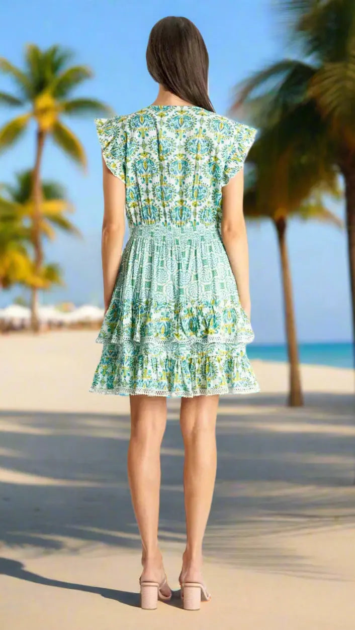 Womens Beach Mini Dresses - La Moda Clothing