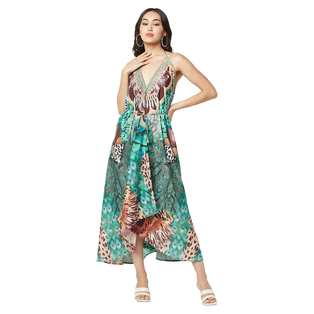 Beach and Resort High-Low Halter Dresses - La Moda Clothing