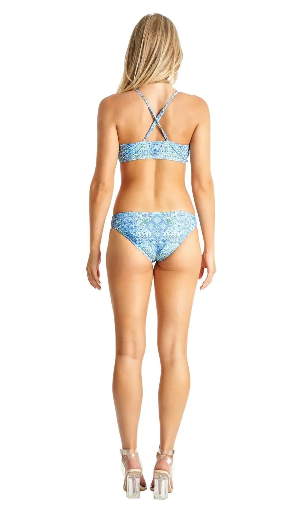 Bralette Top Bikini Set with Center Ring detail lamodaclothings Bikini