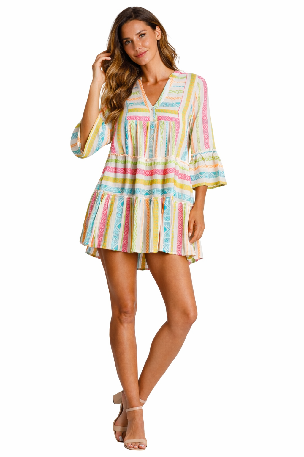 Casual Mini Summer Dresses - Side View | Club Moda USA