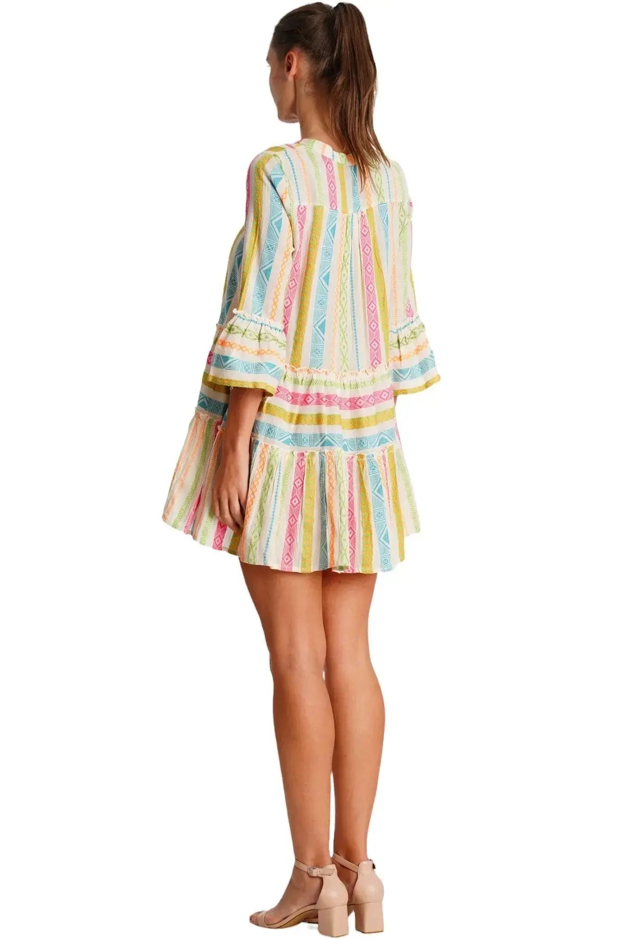 Casual Mini Summer Dresses - Designer Beach Dress | Elegant Kaftan Cover Up Dress | Club Moda USA