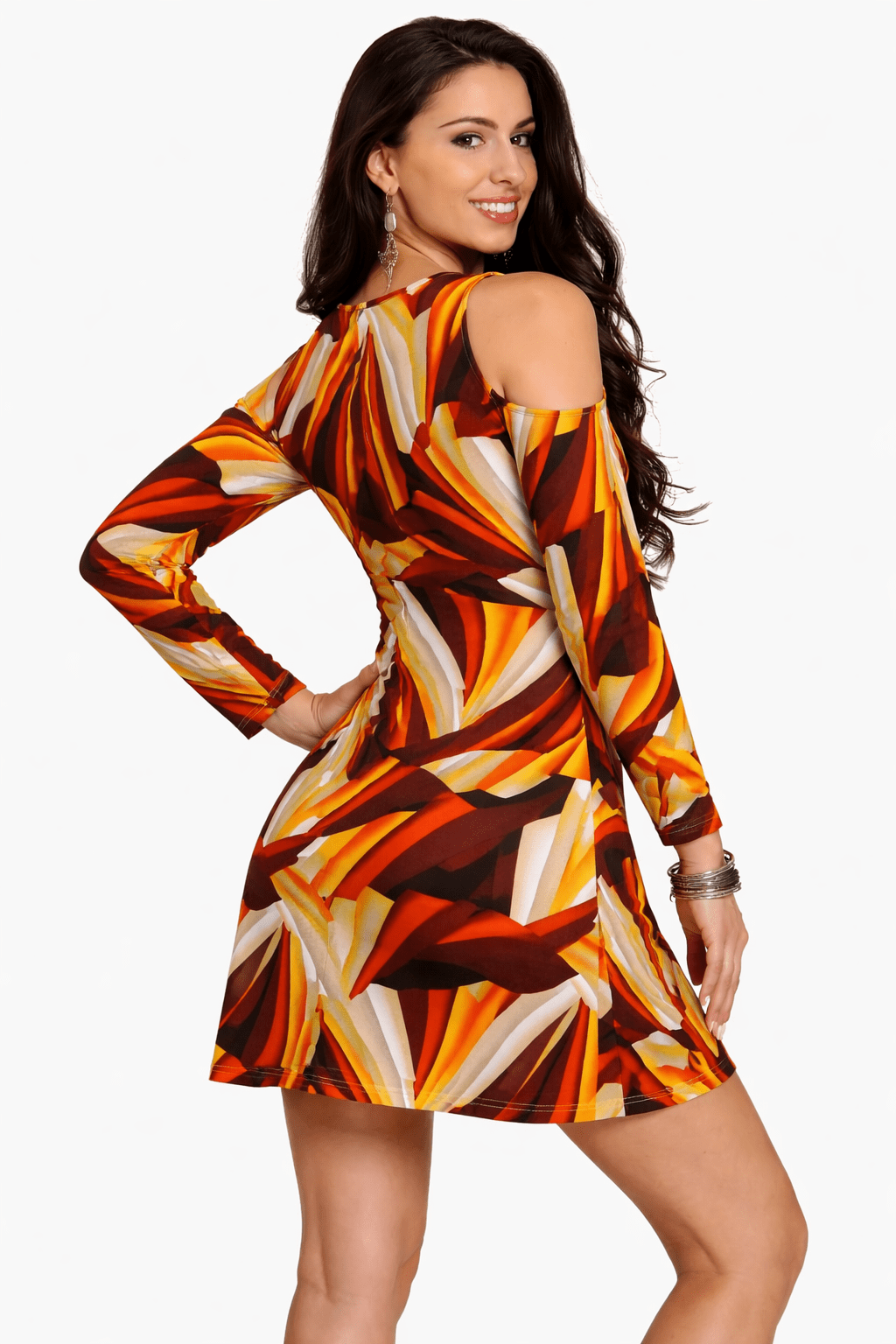 Cold Shoulder Resort Dress Club Moda Clearance - styling view 11