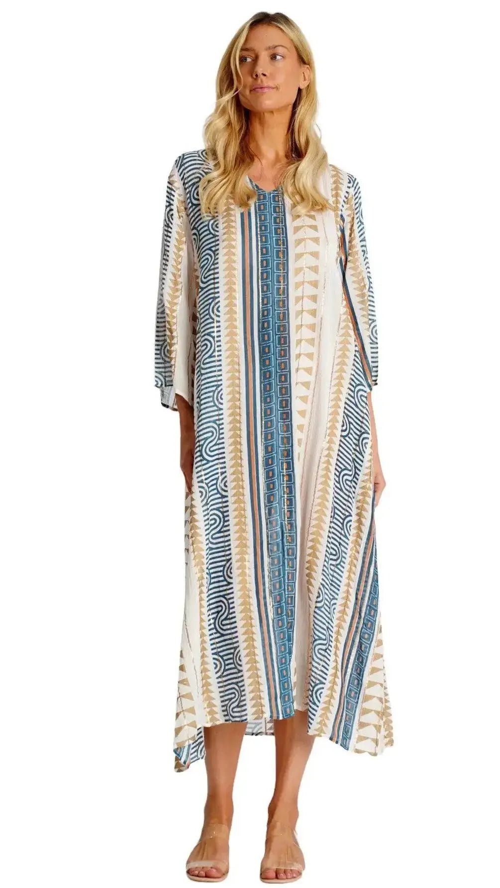 Cotton Kaftan Dress La Moda Clothing Long Caftans