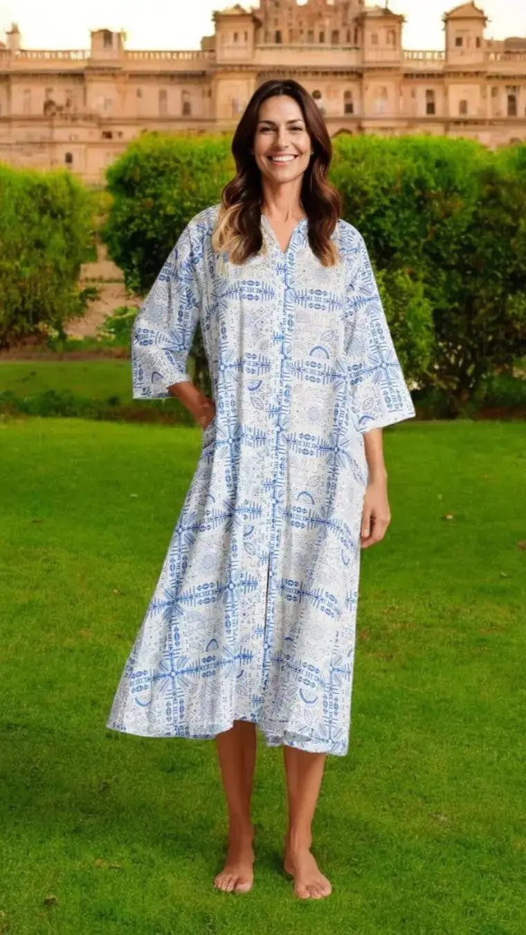 Cotton Kaftan Dress La Moda Clothing Long Caftans