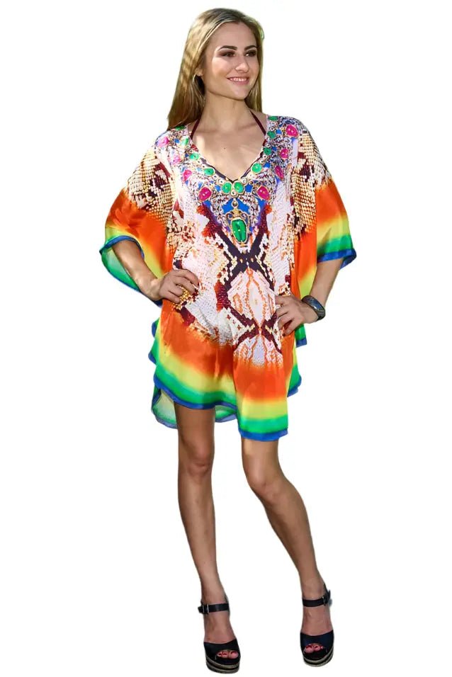 Designer Resort And Beachwear Kaftan lamodaclothings