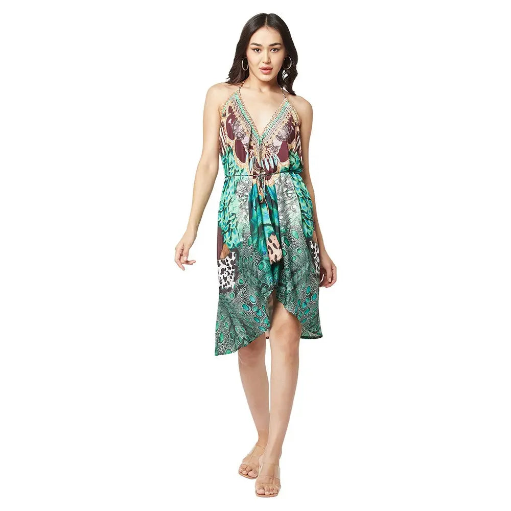 Beach and Resort High-Low Halter Dresses - La Moda Clothing