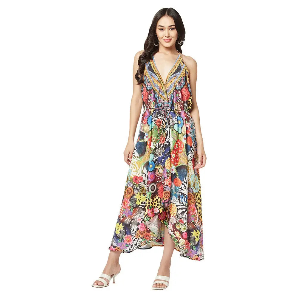 Beach and Resort High-Low Halter Dresses - La Moda Clothing